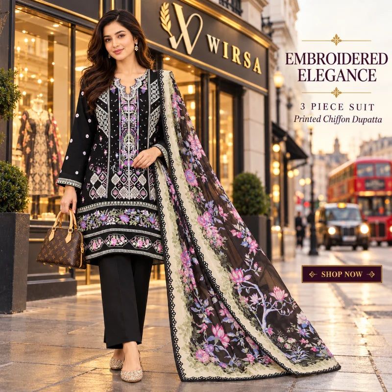 Nureh Karandi Embroidered Suite Design 13