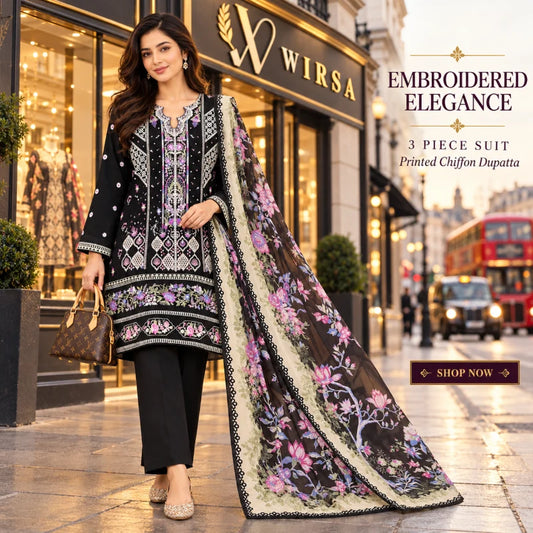 Nureh Karandi Embroidered Suite Design 13