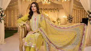 Nureh Riaz Arts Luxury Embroidered 3pc - Design 21