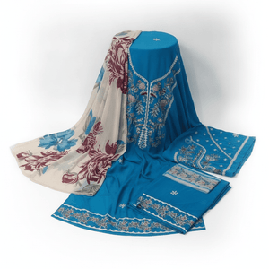 Nureh Riaz Arts Luxury Embroidered 3pc - Design 1