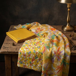 Bareeze Embroidered 3pc Suit with Printed Chiffon Dupatta - Design 27