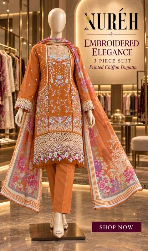 Nureh Karandi Embroidered Suite Design 10