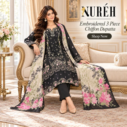 Nureh Karandi Embroidered Suite Design 7