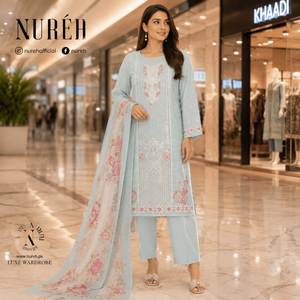 Nureh Riaz Arts Luxury Embroidered 3pc - Design 26